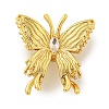 Brass Cubic Zirconia Beads KKB-L215-032G-1
