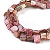 Dyed Natural Freshwater Shell Beads Strands SHEL-P016-01G-3