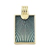 Real 18K Gold Plated Rack Plating Brass Enamel Pendants KK-M293-43G-01-1