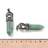 Natural Green Aventurine Pointed Big Pendants G-Q163-02AS-02-3