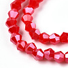 Opaque Solid Color Electroplate Glass Beads Strands LS-EGLA-A039-P2mm-A02-3