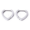 304 Stainless Steel Huggie Hoop Earrings STAS-R115-24P-1