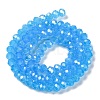 Baking Electroplate Glass Beads Strands DGLA-A039-J8mm-B12-2