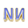 Rack Plating Alloy Enamel Beads ENAM-S122-033N-NR-2