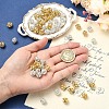 60Pcs 2 Styles Brass Rhinestone Beads KK-YW0004-26-5