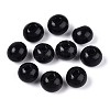 Spray Painted Round Natural Schima Wood Beads WOOD-A018-8mm-03-1