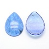 Blue Watermelon Stone Glass Cabochons G-P393-G03-2