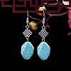 Ethnic style retro turquoise earrings for women WG2299-18-1