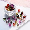 Two Tone Transparent Spray Painted Acrylic Beads ACRP-T005-26-M-1
