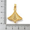 Christmas Brass Micro Pave Cubic Zirconia Pendants KK-H468-03A-01G-3