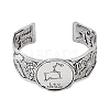 Constellation Alloy Open Cuff Bangles for Women Men LS-BJEW-C064-01AS-08-2