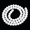 Opaque Solid Color Glass Beads Strands GLAA-T032-P6mm-02-3