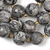 Natural Map Stone Beads Strands G-C249-A05-16mm-5