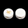 Handmade Printed Porcelain Beads PORC-T136-01C-2