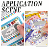 FINGERINSPIRE 12 Sheets 3 Colors Coated Scratch Off Film Password Stickers DIY-FG0004-10-6