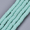 Handmade Polymer Clay Beads Strands CLAY-R089-6mm-121-1