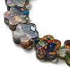 Dyed Natural Imperial Jasper with Resin Beads Strands G-G083-G05-01-3