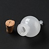 Teardrop Glass Cork Bottles Ornament AJEW-A039-01E-3