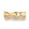 Brass Fold Over Clasps KK-H480-14G-1