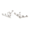 304 Stainless Steel Cuff Earrings EJEW-C085-06P-01-2