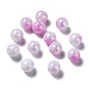 Two Tone Opaque Acrylic Beads SACR-P024-01A-W04-1