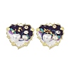 Rack Plating Alloy Enamel Pendants FIND-I038-16B-1