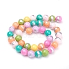 Natural Mashan Jade Beads Strands G-G833-10mm-14-2