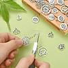100Pcs 10 Styles Tibetan Style Alloy Charms TIBEP-CJ0002-34-3