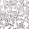 Alphabet Resin Rhinestone Patches DIY-TAC0005-45A-12