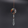 Tree of Life Natural Mixed Stone Chips Hanging Suncatchers TREE-PW0004-08C-1