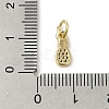 Brass Micro Pave Clear Cubic Zirconia Charms KK-M283-17A-01-3