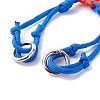 Polyester & Spandex Cord Bracelet Sets BJEW-JB06367-6