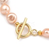 Natural Baroque Pearl Keshi Pearl Beaded Bracelets BJEW-JB05385-12
