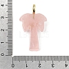 Natural Rose Quartz Carved Pendants G-C282-04B-3