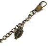 Tibetan Style Alloy Keychains KEYC-WH0025-026-2