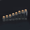 Glass Jar Glass Bottles Bead Containers AJEW-R068-22x80-04-1