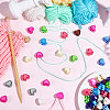 100Pcs 10 Colors Plastic Cord Locks FIND-SP0005-12-4