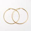 Ion Plating(IP) 304 Stainless Steel Hoop Earrings LS-EJEW-N0016-11G-L-1
