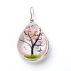 Transparent Glass Pendants GLAA-SZC0001-01D-1