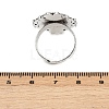 Vintage Adjustable Iron Finger Ring Components Alloy Cabochon Bezel Settings PALLOY-Q300-10AS-NR-3