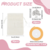 30Pcs Polyester Imitation Burlap Packing Pouches Drawstring Bags ABAG-PH0001-58-2