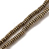 Electroplated Synthetic Non-magnetic Hematite Beads Strands G-L613-G01-01B-1