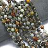 Natural Eagle Eye Stone Beads Strands G-K389-E83-01-2