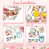 3 Sheets 3 Styles PVC Waterproof Decorative Stickers DIY-WH0404-563-2