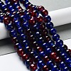 Spray Painted Crackle Glass Beads Strands X-CCG-Q002-10mm-12-1