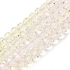 Transparent Painted Glass Beads Strands DGLA-A034-T6mm-A25-2