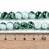 Transparent Baking Paint Glass Beads Strands X-DGLA-N009-8mm-06-5
