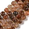Natural Black Gold Rutilated Quartz Beads Strands GG-CBABD99-03B-2