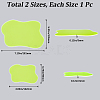 Gorgecraft 2Pcs 2 Style Acrylic Cup Mats AJEW-GF0008-18-2