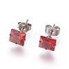 304 Stainless Steel Stud Earrings & Pendant Necklaces & Link Bracelets Jewelry Sets SJEW-L135-01F-4